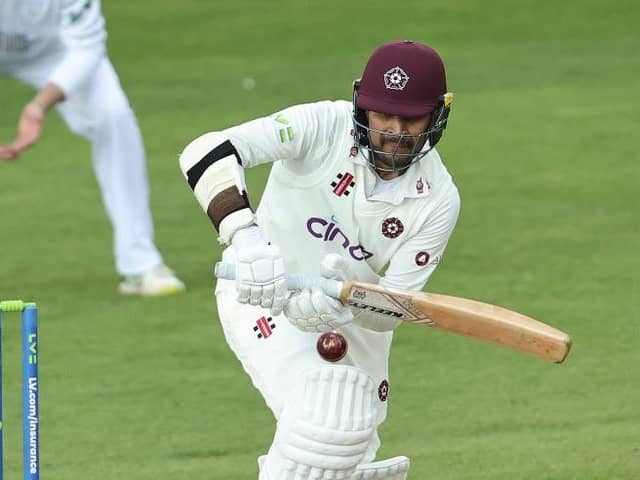 Hassan Azad grafted for 151 balls for his 48 against Surrey (Picture: David Rogers/Getty Images)