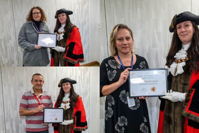 The awards were presented at the Northern Accommodation Building in Kettering at the end of last month by Corby Mayor, Councillor Leanne Buckingham