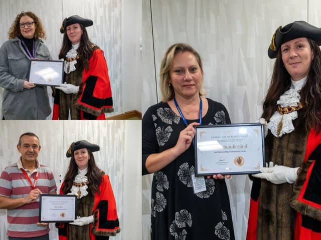 The awards were presented at the Northern Accommodation Building in Kettering at the end of last month by Corby Mayor, Councillor Leanne Buckingham