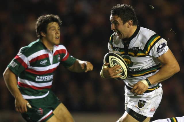 Phil Dowson in action for Saints at Leicester in 2009 (photo by David Rogers/Getty Images)