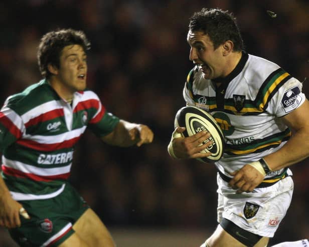 Phil Dowson in action for Saints at Leicester in 2009 (photo by David Rogers/Getty Images)