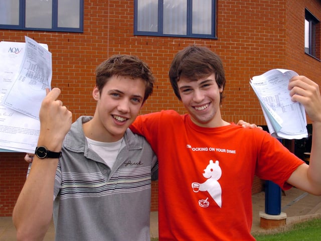 Take a look back at students in Kettering, Corby, Rushden, Wollaston and Wellingborough receiving those all-important results.