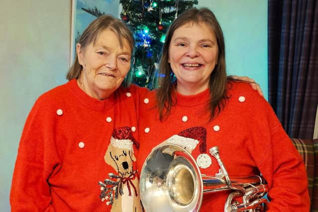 The Corby Silver Band performed live at Elm Bank Care Home