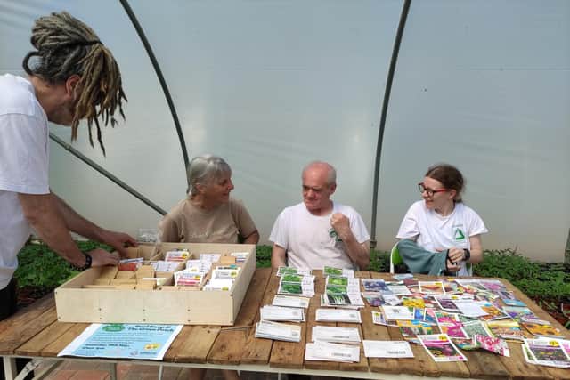 Volunteers from left to right, Paul, Kate, Andrew and Jade