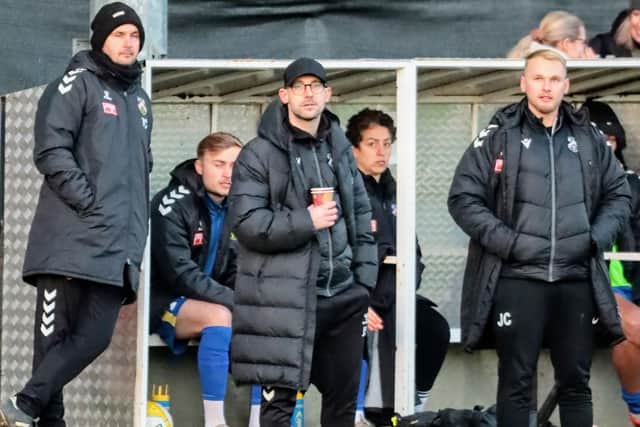Boss Jake Stone and his coaching team are all staying at Wellingborough Town for next season