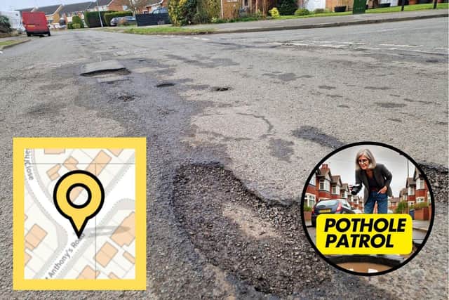 The potholes on St Anthony's Road, Kettering/National World