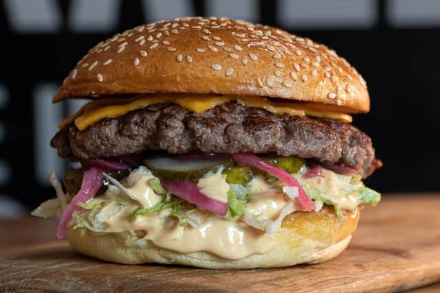 The 'classic flavour burger', which landed the business a place in the final 16 at the National Burger Awards.