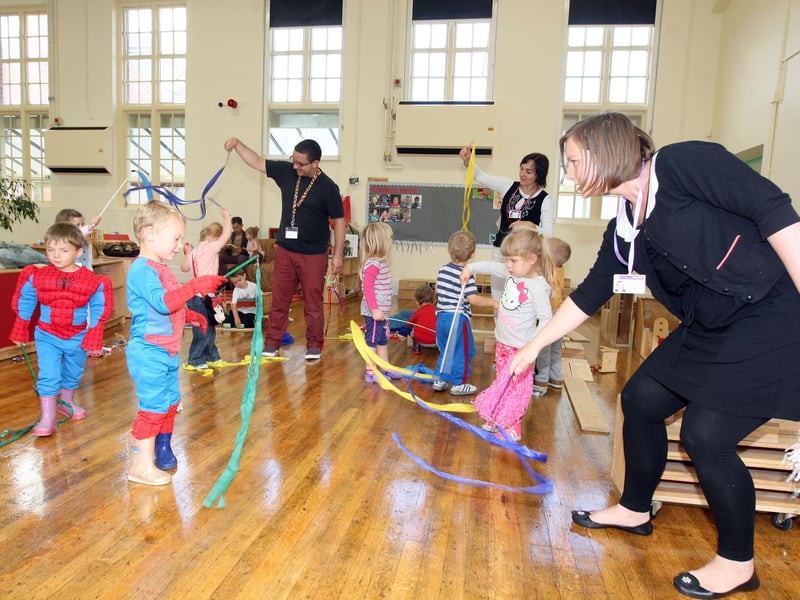 Pen Green Centre opened its new nursery The Studio, in the old school gym in 2012.