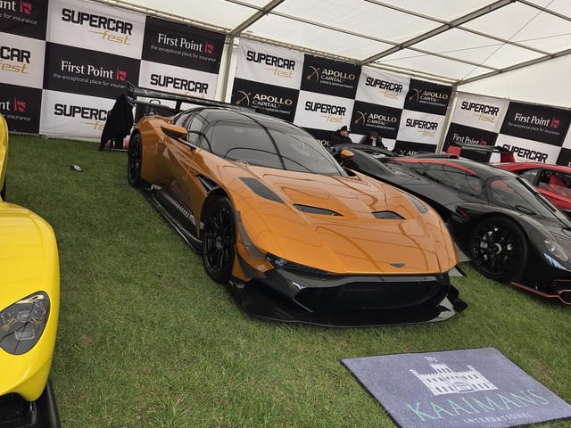 An unmissable paint job on this Aston Martin