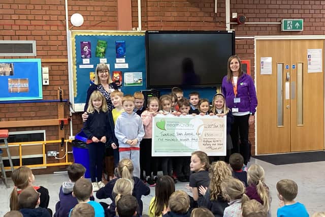 Higham Ferrers Nursery and Infant School generously raised £500 for KGH's Twinkling Stars Appeal