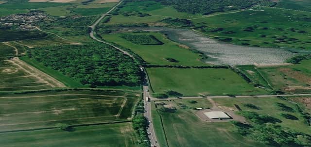 The accident happened at the junction of Kirby Lane and the A43 at Deene. Image: Google