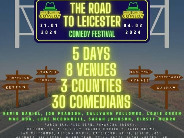 "The Road to Leicester" comedy festival 31/01/24-04/02/24