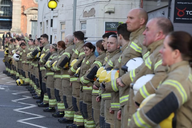 Streets lined in honour of Corby firefighter Hilmi Say