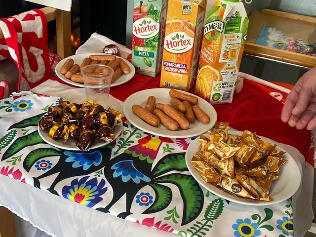 There was lots of food to sample from countries all around the world