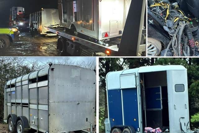 Some of the items recovered by Northants Police's rural crime team
