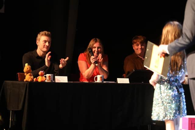 Judging at Seb Factor 2024 - James Acaster, Terri Brooks and Alfie Castley at the Lighthouse Theatre/National World