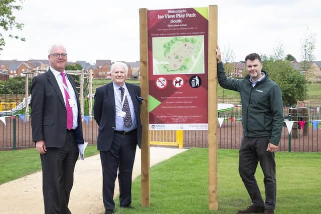 The park was officially opened by NNC councillors