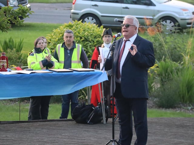 Corby D-Day Beacon Lighting 2024:Corby D-Day Beacon Lighting 2024