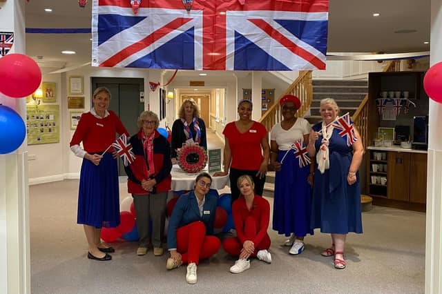 Celebration at Brampton View Care Home for 80th Anniversary of VE Day
