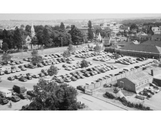 London Road car park Kettering as seen from the Parish Church of St Peter & St Paul Every Picture Tells a Story by Dave Clemo