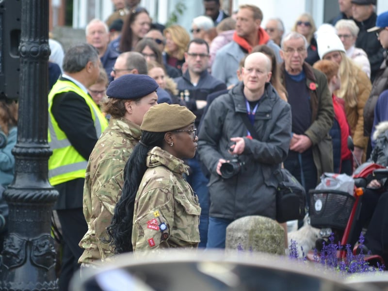 Hundreds gather at Broad Green in Wellingborough to pay respects at Remembrance Sunday service
