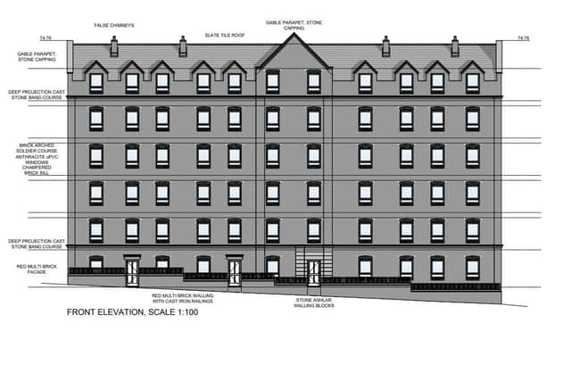 Proposed elevations of the new apartment block in Midland Road