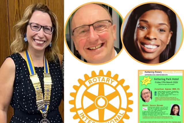 Kim Parry president of Kettering Rotary Club of Kettering Huxloe/Rotary Club of Kettering Huxloe