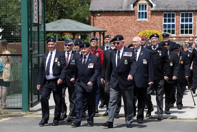 Veterans at Rushden Armed Forces Day Parade