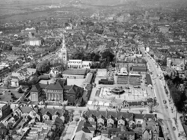 Kettering cattle market showing Bowling Green Road, London Road Every Picture Tells a Story by Dave Clemo
