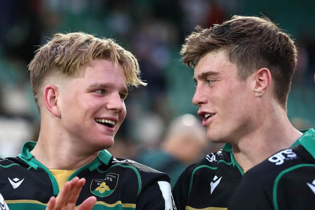 Henry Pollock and Tommy Freeman start for Saints on Saturday (photo by David Rogers/Getty Images)