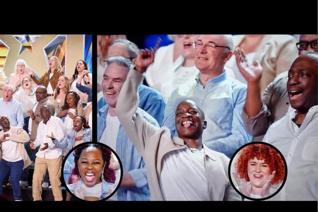 Members of Northants Sings Out choir on Britain's Got Talent/Freemantle
