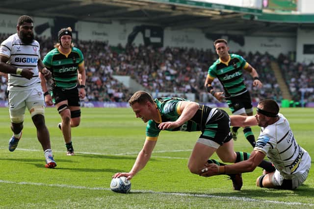 Fraser Dingwall scored for Saints against Gloucester (photo by David Rogers/Getty Images)