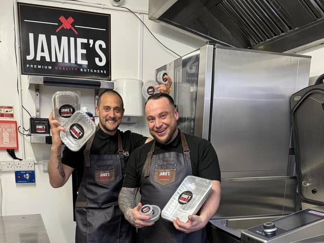 Jamie (left) and Scott are launching Jamie's Food Box.