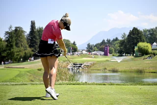 Charley Hull in action during the Amundi Evian Championship. Picture courtesy of Getty Images