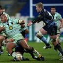 Soane Tonga'uiha in action the last time Saints faced Cardiff, way back in December 2010 (photo by Stu Forster/Getty Images)