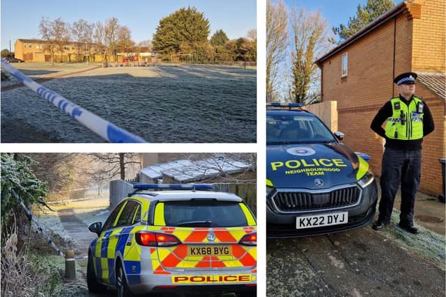 Police cordoned off Spring Rise Park off Highfield Road in Kettering/National World