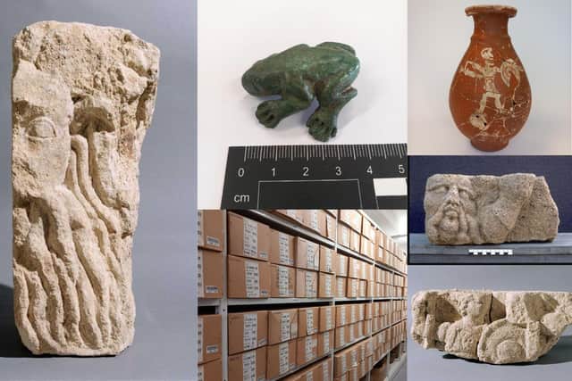 Items range from Roman pots and to prehistoric and iron age finds