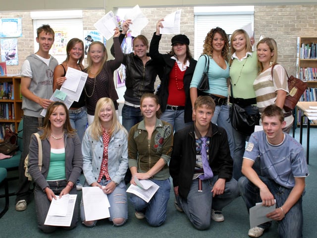 GCSE results day, August 2006