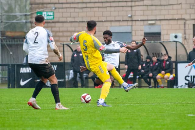 Hilton Arthur gave the Steelmen a first-half lead with this strike