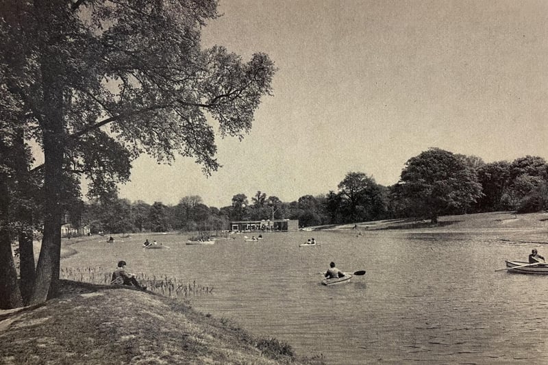 Proof that Corby boating lake once had boats on it! It's thought this picture was taken in the mid-70s. The lake won a Civic Trust award in 1971 for its design.
