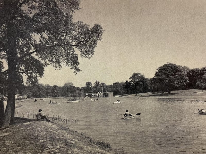 Proof that Corby boating lake once had boats on it! It's thought this picture was taken in the mid-70s. The lake won a Civic Trust award in 1971 for its design.