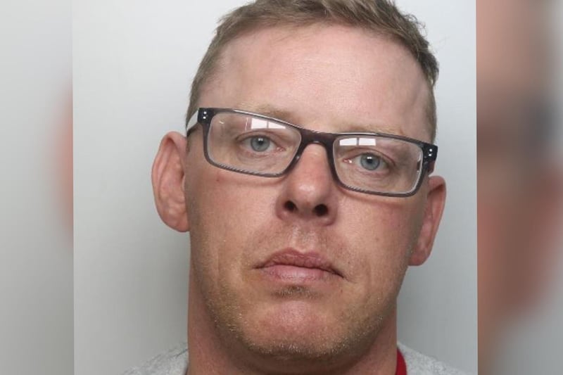 The 42-year-old was sentenced to 12 years after a court heard he launched a vicious attack a woman in April 2022, punching her, stamping on her and kicking her then dragging her from the bedroom by the hair.  
Wooldridge,of Montague Crescent, Northampton, had already been jailed once in 2018 for violence towards his then partner — they got back together but another attack left her in hospital with multiple fractures, a broken arm and a bruised bladder.   
Wooldridge has 17 previous convictions for 27 offences — including 21 related to violence and public disorder, including battery, false imprisonment, ABH and affray and two assaults on another woman.
Wooldridge was sentenced to 12 years and six months.