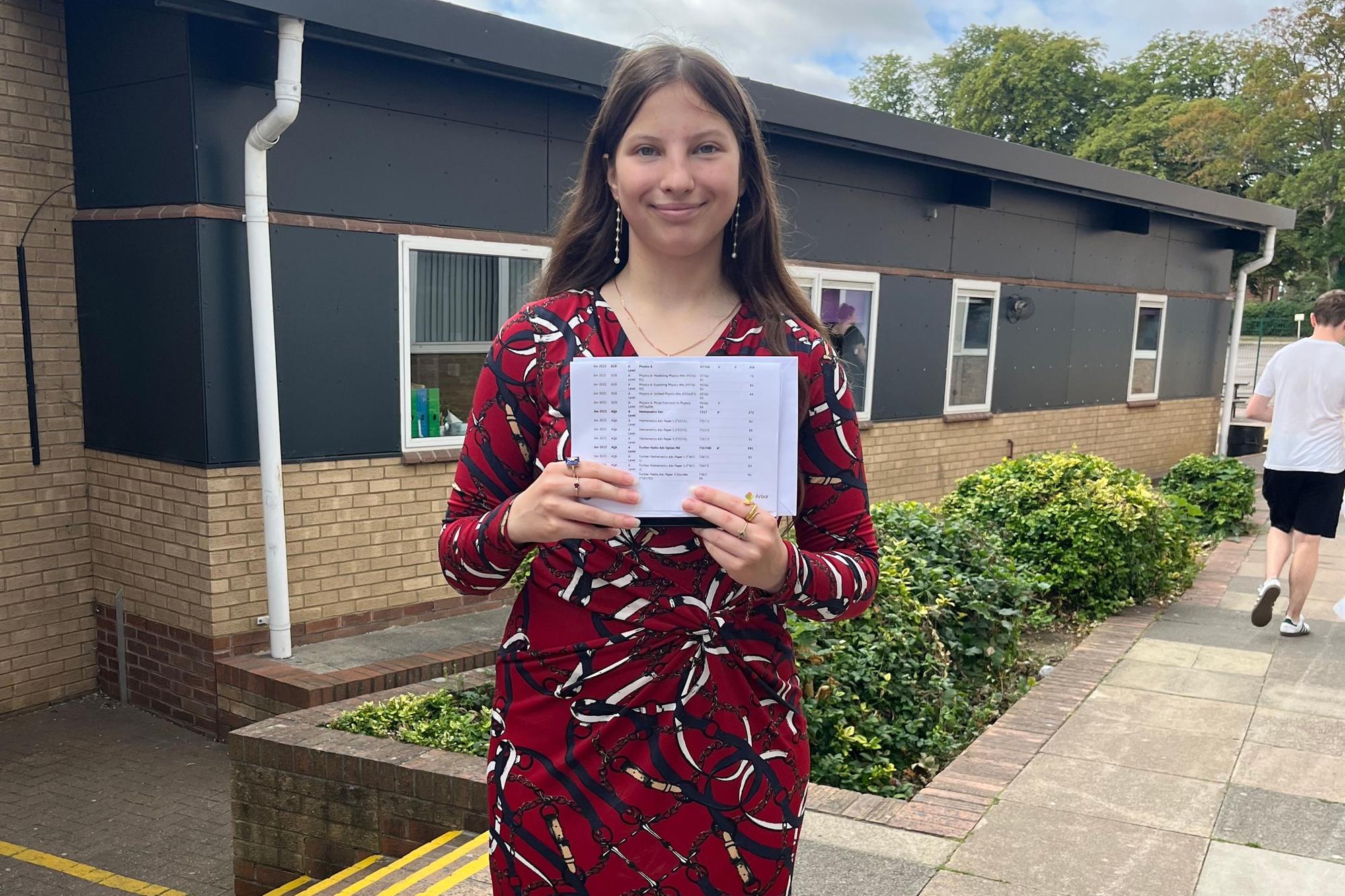 Well done to Alyona who will be studying Physics with Theoretical Physics at Imperial College, London