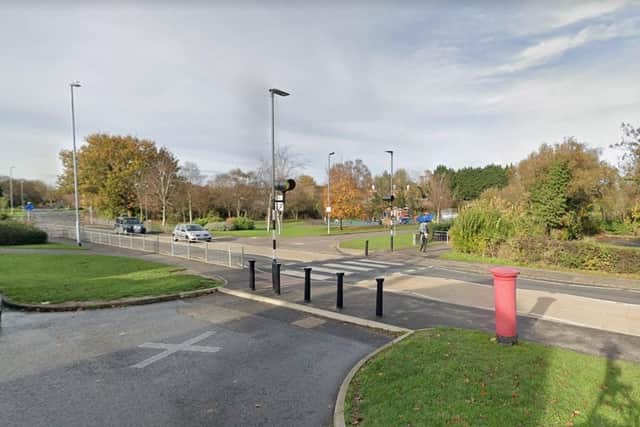 The scene of the incident in Cottingham Road, Corby