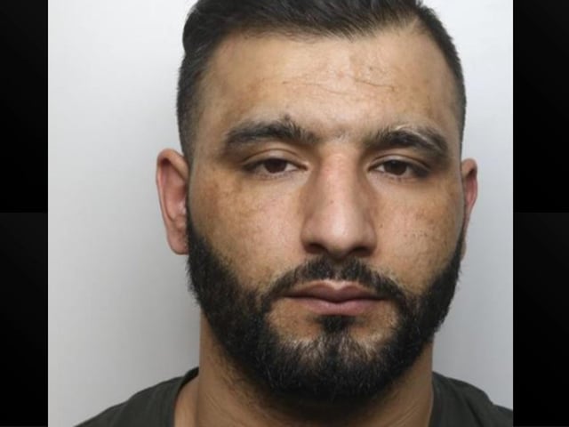 ‘Crash for cash’ scammer Ahmadzai was sentenced to two years, eight months after staging 11 collisions in 15 months at the Upton roundabout in Northampton, Police launched a fraud investigation when the 29-year-old was identified as the driver in almost all of the incidents captured on camera by a local resident.