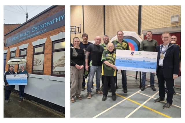 A total of £700 was handed to two Raunds organisations in December Credit: Raunds Town Council