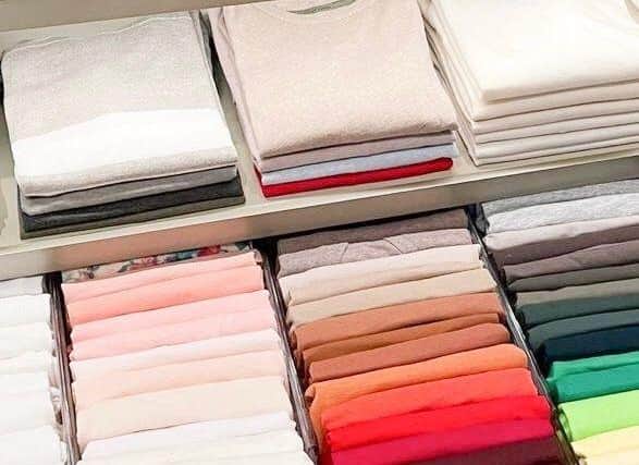 Folded clothes - organised by Homefulness