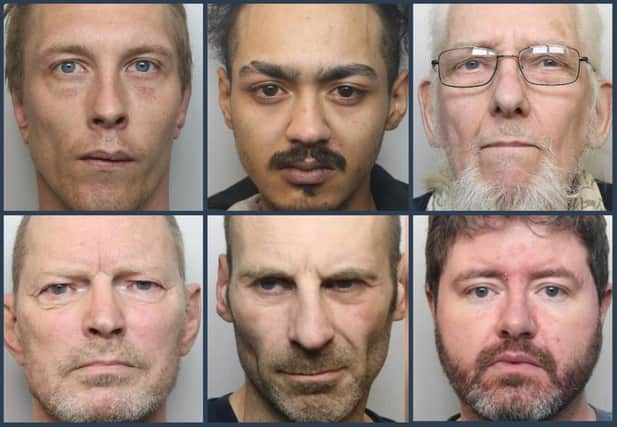 Faces of some of those jailed at Northampton Crown Court during August