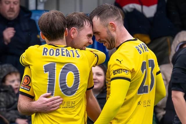 Brackley showed incredible team spirit to claim a dramatic win at Alfreton (picture: Pete Keen)