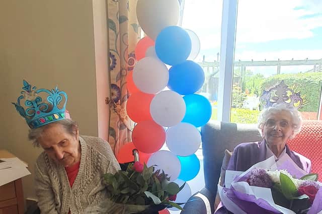(l-r) Ivy and Margaret celebrating their milestone birthdays